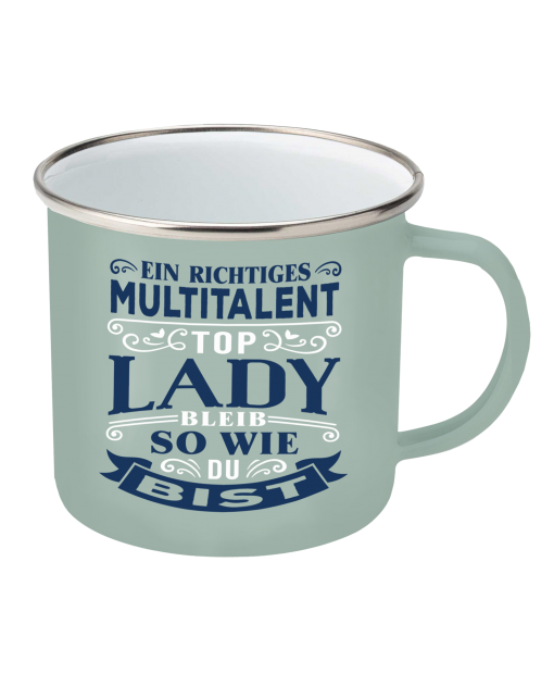 Top-Lady Emaille-Becher Top Lady (Multitale