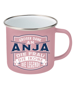 Top-Lady Emaille-Becher Anja