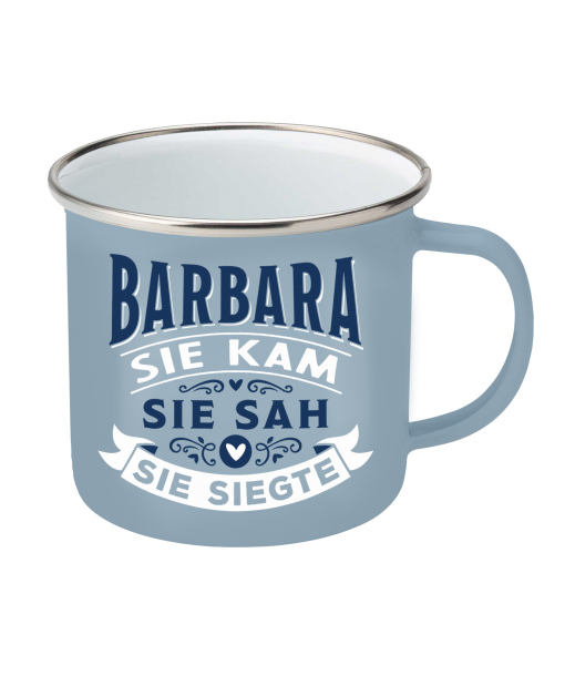 Top-Lady Emaille-Becher Barbara