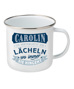 Top-Lady Emaille-Becher Carolin
