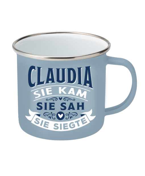 Top-Lady Emaille-Becher Claudia