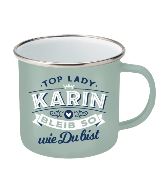 Top-Lady Emaille-Becher Karin