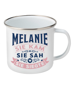 Top-Lady Emaille-Becher Melanie