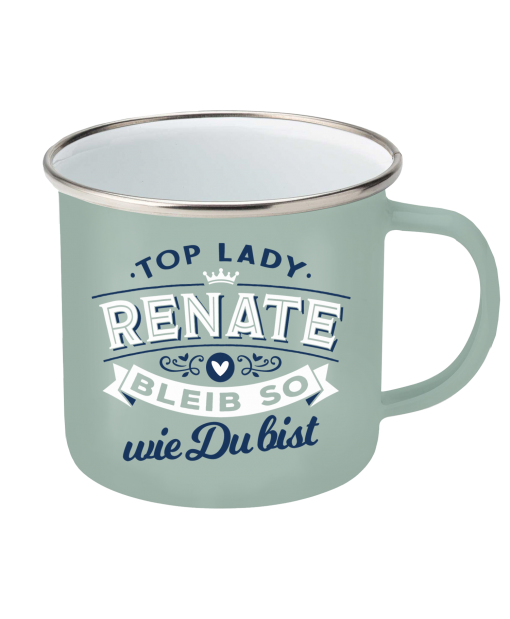 Top-Lady Emaille-Becher Renate