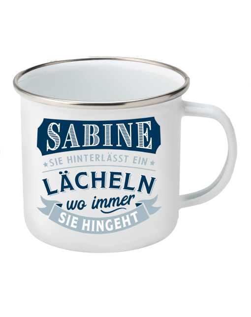 Top-Lady Emaille-Becher Sabine