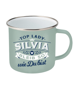 Top-Lady Emaille-Becher Silvia