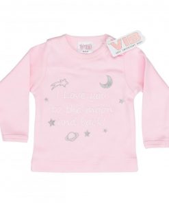 VIB - Shirt "I Love you to the moon and back!" (Rosa)