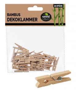 Deko Wäscheklammer aus Bambus