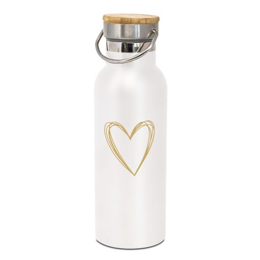 ppd Edelstahl-Thermosflasche “Pure Heart gold”