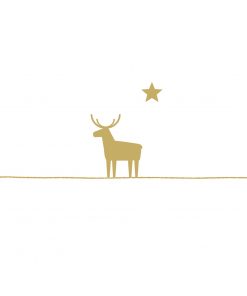 Servietten "Pure Deer" (gold)