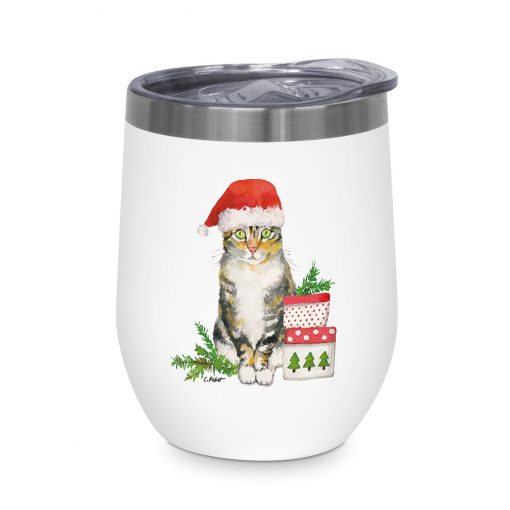 ppd Edelstahl-Thermobecher "Christmas Kitty"