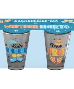 Schnapsglas-Set "Für Winterharte"