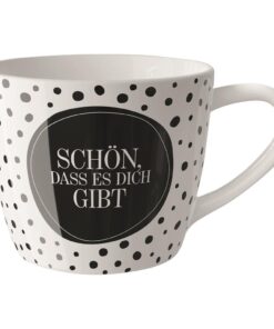 Maxi-Becher "Schön" (Salt&Pepper) - Geschenk für Dich