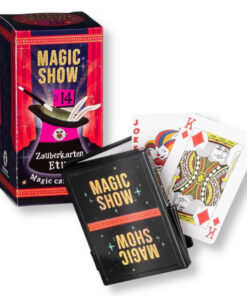 MAGIC SHOW Trick 14 Zauberkarten Etui