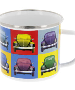 VW Käfer Emaille Tasse - Multicolor