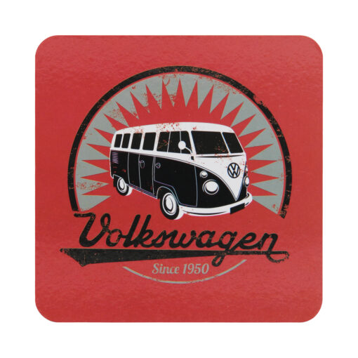 VW T1 Bulli Untersetzer, rot