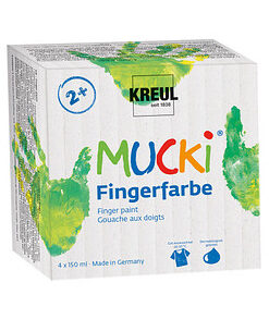 MUCKI Fingerfarbe 4er Set 150 ml