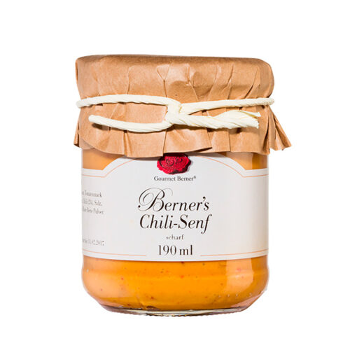 Gourmet Berner® Chili-Senf im 190ml Glas
