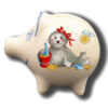 Handgemachtes Sparschwein Seehund 