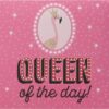 Pop-up-Musikkarte "Queen of the Day"