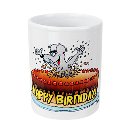 Espressotasse mit Spruch "Happy Birthday" von Uli Stein