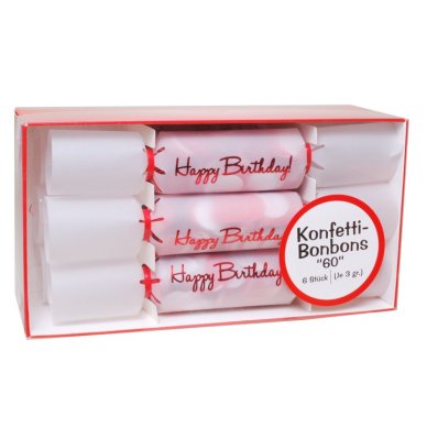 Konfetti-Bonbons zum 60. Geburtstag