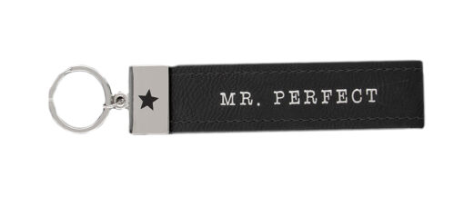 Schlüsselanhänger "Mr. Perfect" - Leder