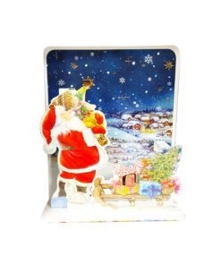 Pictura Pop-up Mini-Karte "Weihnachtsmann"