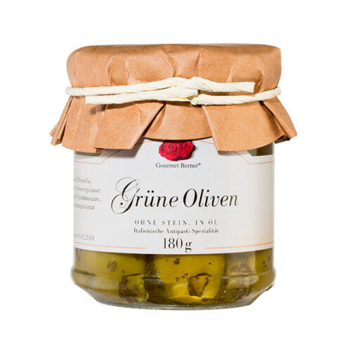 Gourmet Berner® Grüne Oliven ohne Stein