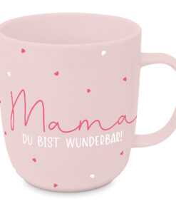 ppd Porzellan-Tasse "Mama Du Bist Wunderbar"