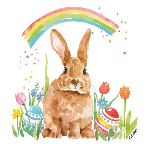 Servietten "Rainbow Rabbit" by ppd