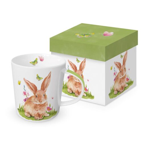 pp Tasse "Mr. Rabbit" in Geschenkbox