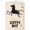 Sheepworld Grußkarte Leinen - Happy Birthday Einhorn