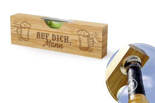 Bierbuddy Flaschenöffner "Auf Dich" - Geschenk für Dich - Manntastisch