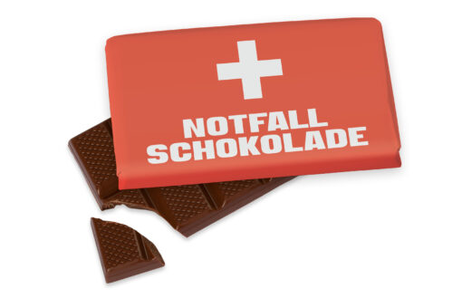 Schokolade "Notfall Schokolade" 40gr. - Geschenk für Dich - Manntastisch