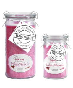 Candle Factory Duftkerze - Erdbeer-Rhabarber im Weck-Glas