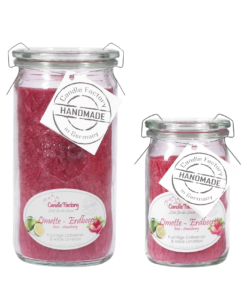 Candle Factory Duftkerze - Limette-Erdbeer im Weck-Glas