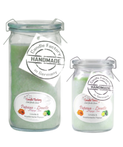 Candle Factory Duftkerze - Papaya-Limette im Weck-Glas