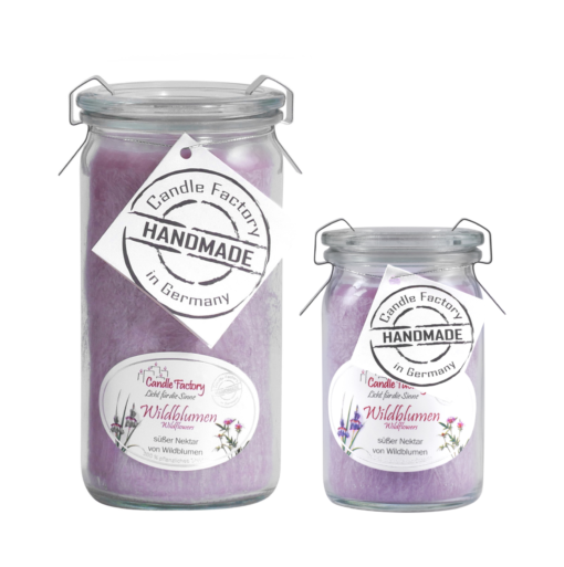 Candle Factory Duftkerze - Wildblumen im Weck-Glas