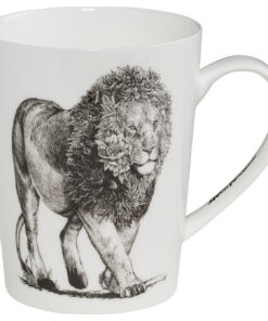 M&W Porzellan-Becher "African Lion" in Geschenkbox