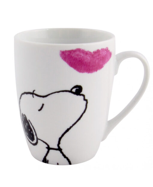The Peanuts - Snoopy-Tasse "Kuss am Morgen" aus Keramik