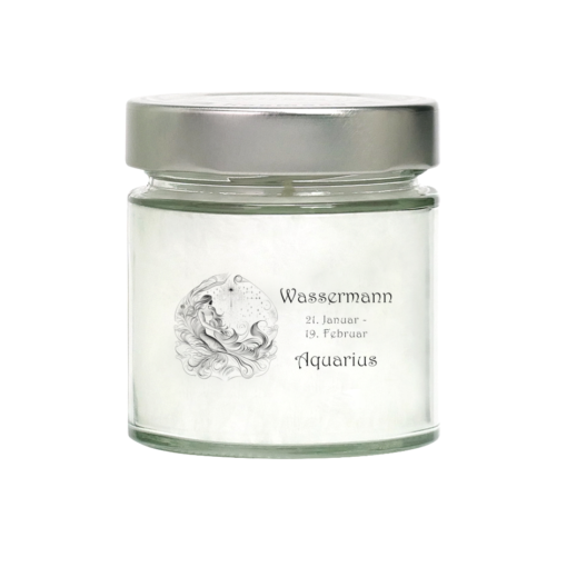 Duftkerze mit Sternzeichen Wassermann - Candle Factory