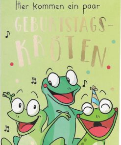 Jump Outs Musikkarte "Geburtstagskröten"