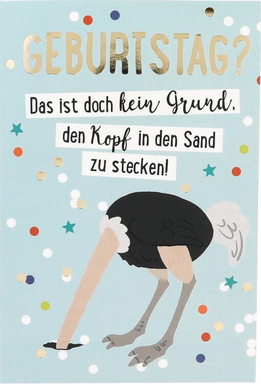 Jump Outs Musikkarte "Kopf im Sand"