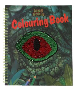 Dino World Malbuch mit Pailletten